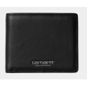 PORTEFEUILLE CARHARTT VEGAS BILLFOLD LEATHER - BLACK SILVER