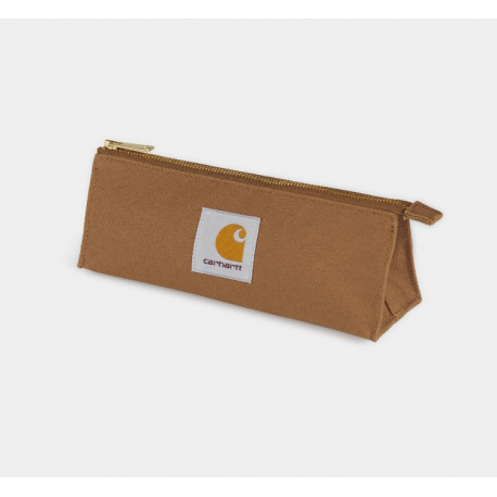 TROUSSE CARHARTT WIP CANVAS PENCIL CASE - HAMILTON BROWN