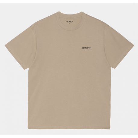 T-SHIRT CARHARTT WIP SCRIPT EMBROIDERY - WALL BLACK