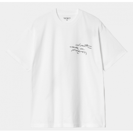 T-SHIRT CARHARTT WIP PENCIL - WHITE BLACK