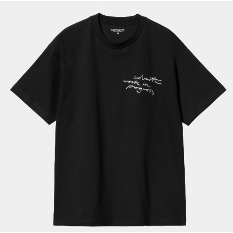 T-SHIRT CARHARTT WIP PENCIL - BLACK WHITE