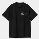 T-SHIRT CARHARTT WIP PENCIL - BLACK WHITE