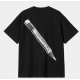 T-SHIRT CARHARTT WIP PENCIL - BLACK WHITE