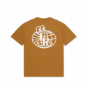 T-SHIRT LAST RESORT AB ATLAS MONOGRAM - GOLDEN BROWN WHITE