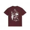 T-SHIRT LAST RESORT AB FIG 16 TEE - FIG RED WHITE