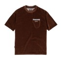 T-SHIRT MAGENTA PIANO VELVET TEE - CHOCOLATE