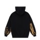 SWEAT MAGENTA DOWNTOWN HOODIE - BLACK