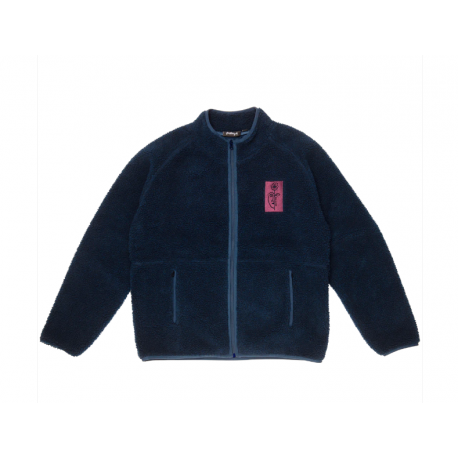 VESTE POLAIRE AND FEELINGS VISTA SHERPA FLEECE - NAVY