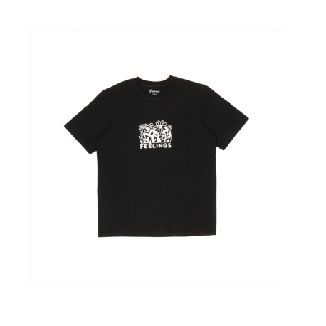 T-SHIRT AND FEELINGS BOUQUET SS TEE - BLACK