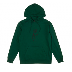 SWEAT AND FEELINGS SPLIT HOODIE - PINE GREEN