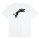 T SHIRT POLAR TAPE AND PANTHER - WHITE