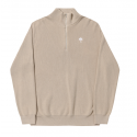 SWEAT HELAS DIPLOMA QUARTER ZIP KNIT - BEIGE