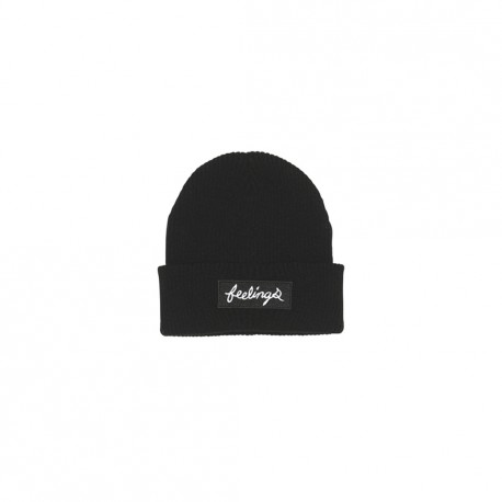 BONNET AND FEELINGS STRIPE LOGO - BLACK