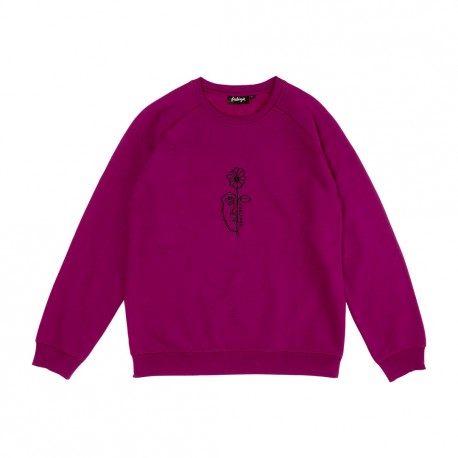 SWEAT AND FEELINGS SPLIT CUSTOM CREW - PURPLE