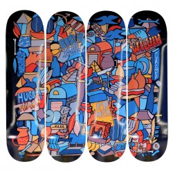 BOARDS SB SKATESHOP X FERNAND KAYSER - QUADRIPTYQUE COMPLET