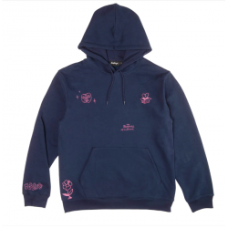 SWEAT AND FEELINGS BANKS CUSTOM HOODIE - NAVY