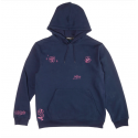 SWEAT AND FEELINGS BANKS CUSTOM HOODIE - NAVY