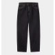 PANTALON CARHARTT WIP AARON PANT - BLACK STONE WASHED