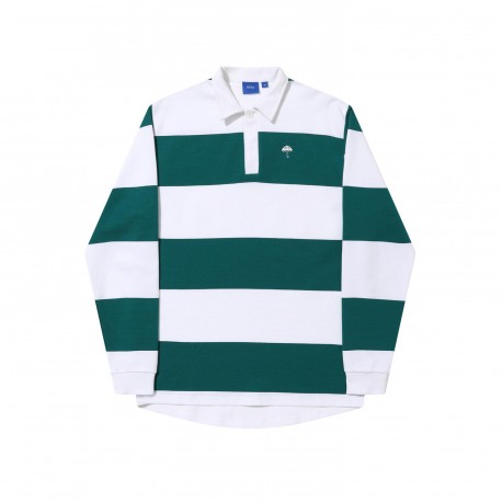 POLO HELAS YARD LS POLO - WHITE GREEN