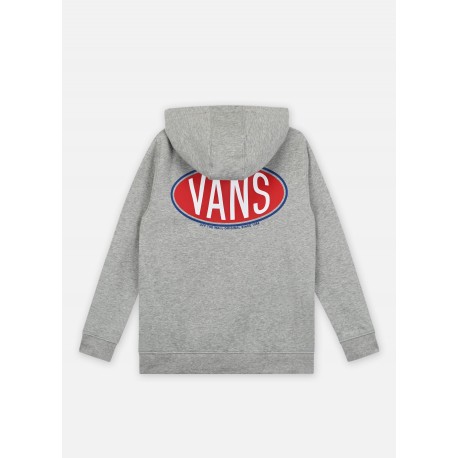 SWEAT JUNIOR VANS SPRAY ON HOODIE ZIP - CEMENT HEATHER