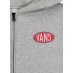 SWEAT JUNIOR VANS SPRAY ON HOODIE ZIP - CEMENT HEATHER