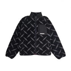 VESTE RAVE POLAIRE DMND SHERPA FLEECE JACKET - BLACK