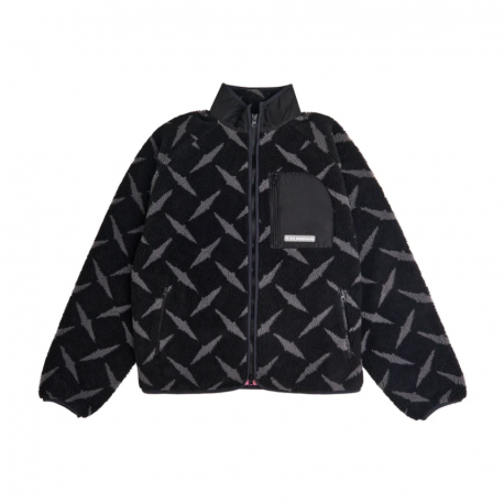 VESTE RAVE POLAIRE DMND SHERPA FLEECE JACKET - BLACK