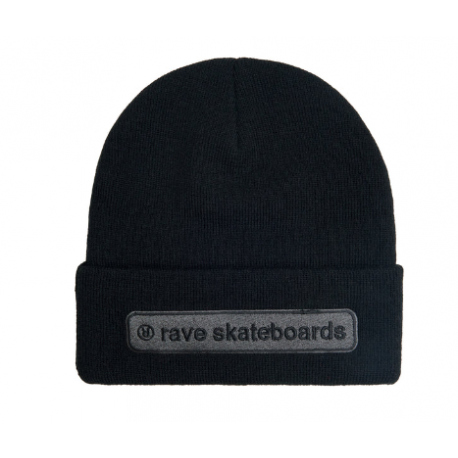 BONNET RAVE CORE LOGO BEANIE - BLACK 