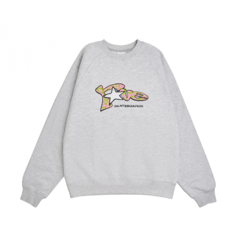 SWEAT RAVE NEEDY CREWNECK - ASH GREY