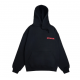 SWEAT RAVE PLASTIK HOODIE - BLACK 