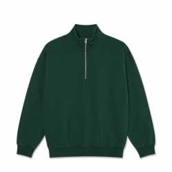 SWEAT POLAR FRANKIE HALF ZIP SWEATER - DARK EMERALD