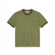 T-SHIRT POLAR RINGER TEE - ARMY GREEN BROWN