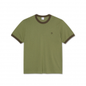 T-SHIRT POLAR RINGER TEE - ARMY GREEN BROWN