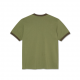 T-SHIRT POLAR RINGER TEE - ARMY GREEN BROWN