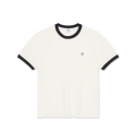 T-SHIRT POLAR RINGER TEE - CLOUD WHITE NAVY