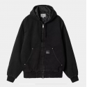 VESTE CARHARTT WIP OG ACTIVE RIVET JACKET - BLACK STONE WASHED