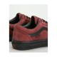 CHAUSSURES VANS OLD SKOOL SKATE HAIRY SUEDE - BLACK BURGUNDY