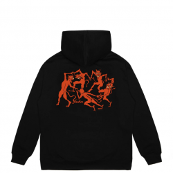 SWEAT JACKER DEVILS DANCE HOODIE - BLACK