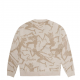 SWEAT JACKER CARDIGAN KNIT DEVILS DANCE - BEIGE