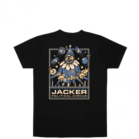 T-SHIRT JACKER POLITICAL CIRCUS - BLACK