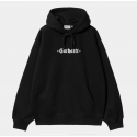 SWEAT CARHARTT WIP HOODED GREATEST HITS - BLACK WHITE