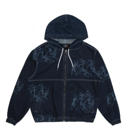 VESTE JACKER DEVILS DANCE DENIM JACKET - AOP