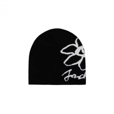 BONNET JACKER FLOWER VISION BEANIE - BLACK