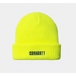 BONNET CARHARTT WIP INDUSTRY BEANIE - LUMO YELLOW BLACK