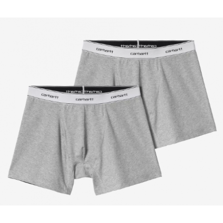 CALECON BOXER CARHARTT WIP COTTON TRUNKS - GREY HEATHER 