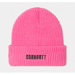 BONNET CARHARTT WIP INDUSTRY BEANIE - LUMO PINK BLACK